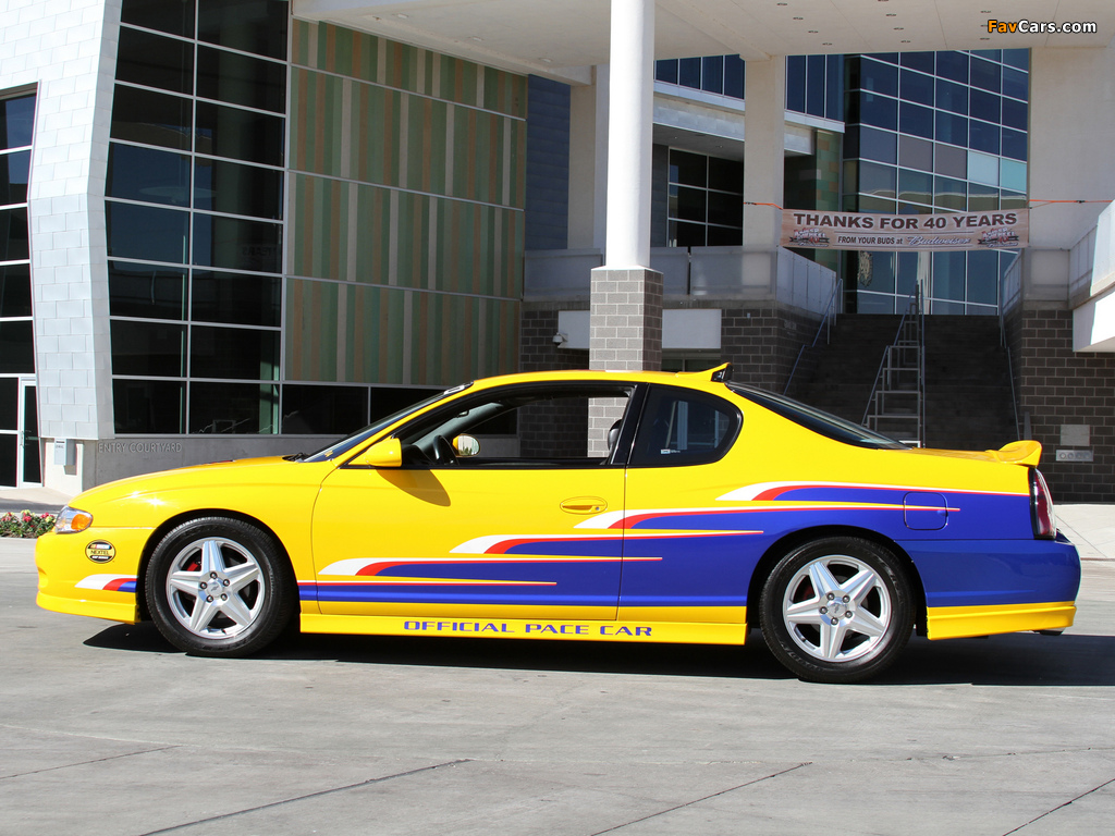 Photos of Chevrolet Monte Carlo SS NASCAR Nextel Cup Series Pace Car 2004 (1024 x 768)