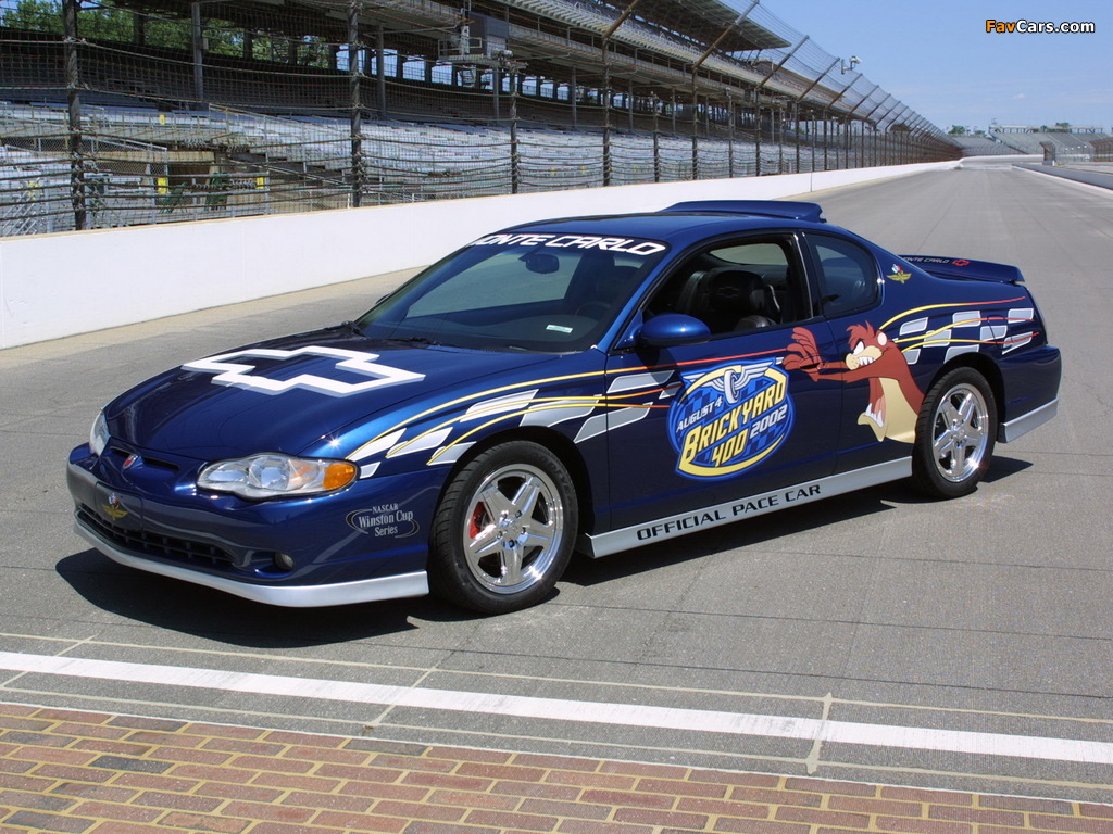 Pictures of Chevrolet Monte Carlo Brickyard 400 Pace Car 2002 (1024 x 768)
