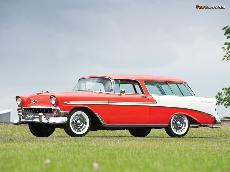 Chevrolet Bel Air Nomad (2429-1064DF) 1956 wallpapers (800 x 600)