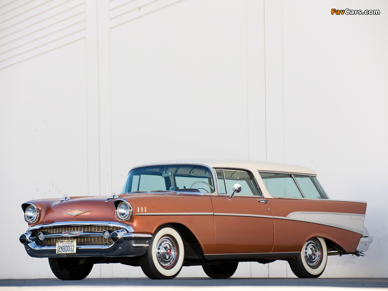 Chevrolet Bel Air Nomad (2429-1064DF) 1957 wallpapers (800 x 600)