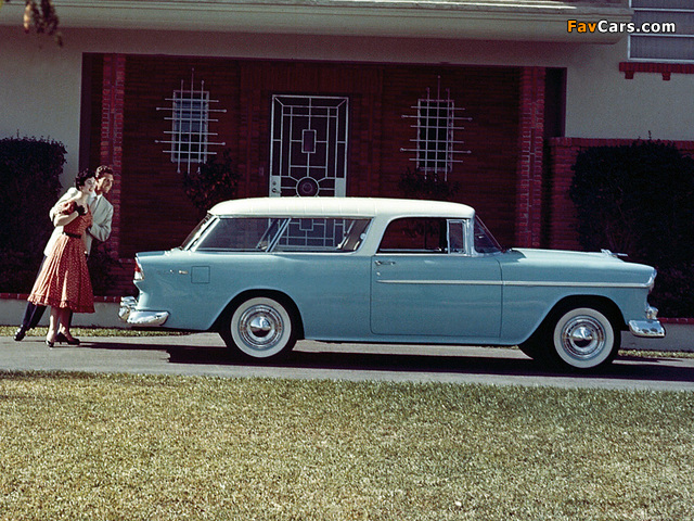 Images of Chevrolet Bel Air Nomad (2429-1064DF) 1955 (640 x 480)