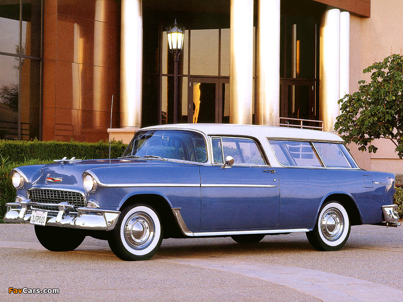 Chevrolet Bel Air Nomad (2429-1064DF) 1955 wallpapers (800 x 600)