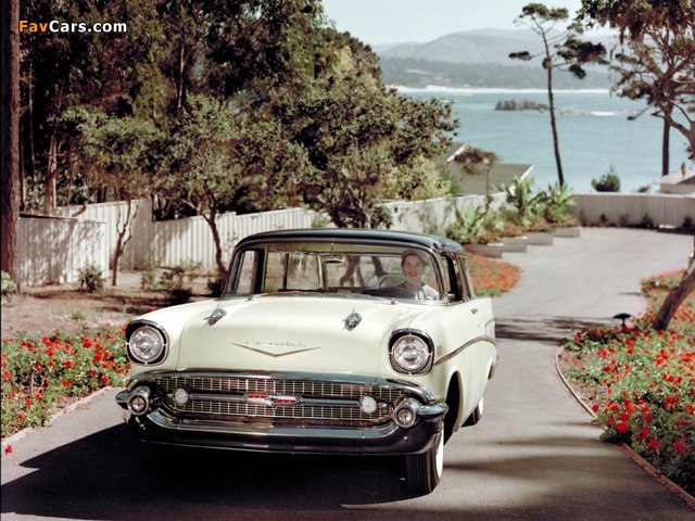 Chevrolet Bel Air Nomad (2429-1064DF) 1957 wallpapers (640 x 480)