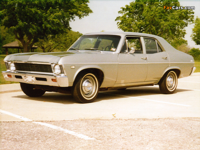 Chevrolet Nova Sedan (11169) 1968 photos (640 x 480)