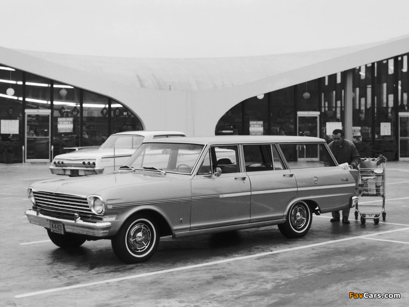 Pictures of Chevrolet Chevy II Nova 400 Station Wagon (435) 1963 (800 x 600)
