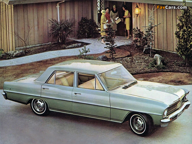 Pictures of Chevrolet Nova 4-door Sedan 1966 (640 x 480)