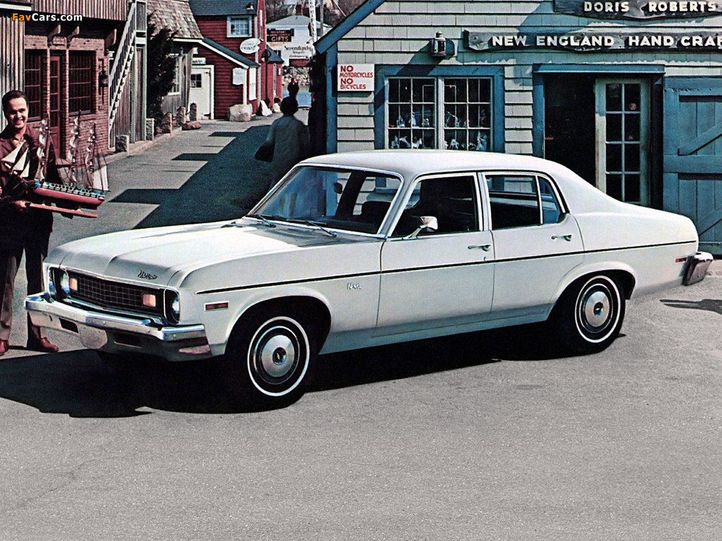 Pictures of Chevrolet Nova Sedan 1973 (1024 x 768)