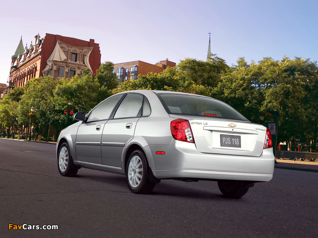 Pictures of Chevrolet Optra Sedan CA-spec 2004–08 (640 x 480)