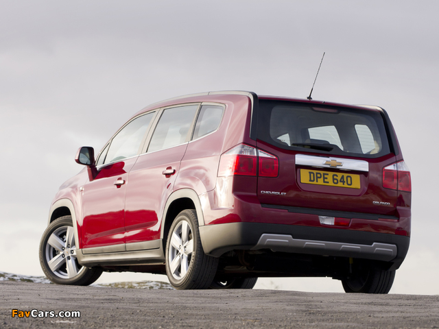 Chevrolet Orlando UK-spec 2010 pictures (640 x 480)