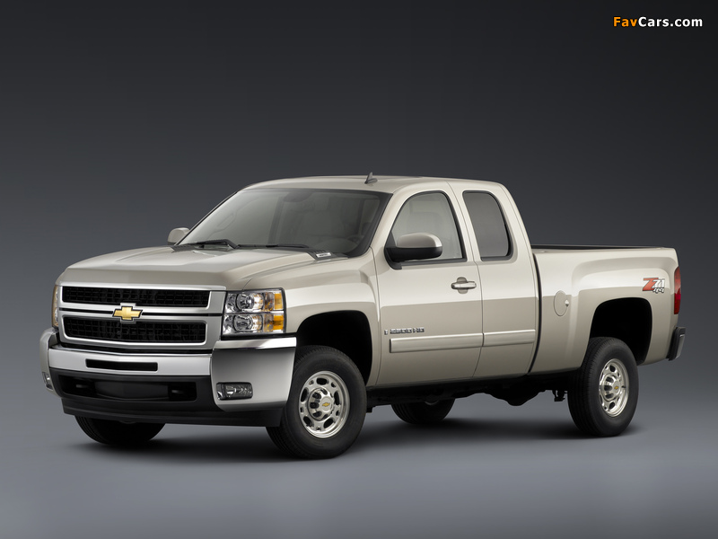 Images of Chevrolet Silverado 2500 HD Z71 Extended Cab 2007–10 (800 x 600)