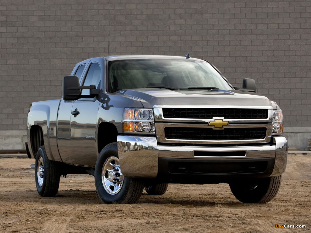 Images of Chevrolet Silverado 2500 HD Extended Cab 2007–10 (1024 x 768)