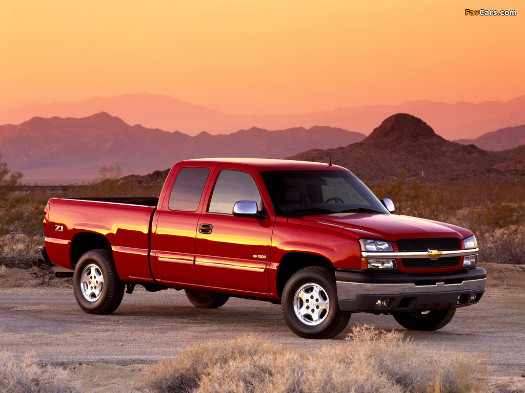 Pictures of Chevrolet Silverado Z71 Extended Cab 2002–07 (1024 x 768)