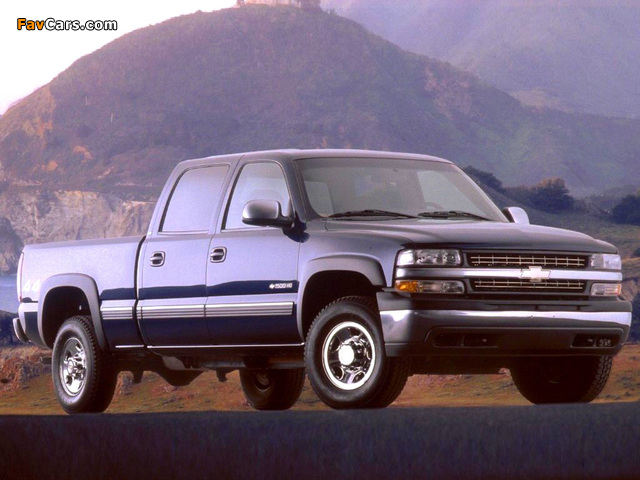 Chevrolet Silverado Crew Cab 1999–2002 wallpapers (640 x 480)