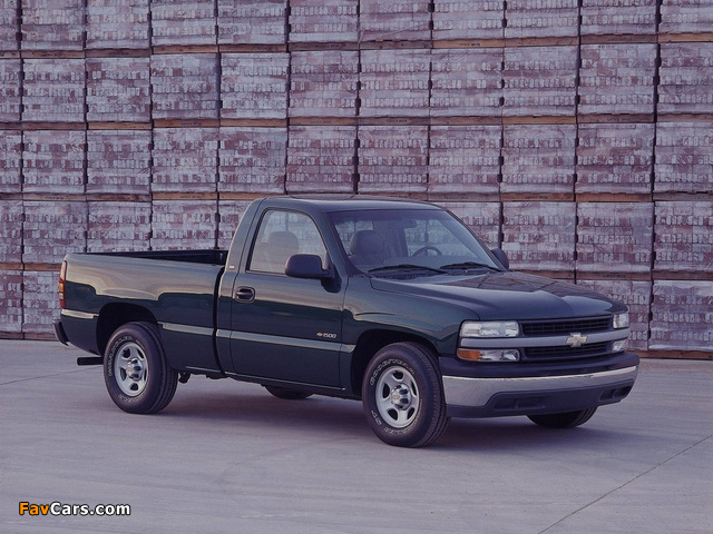 Chevrolet Silverado Regular Cab 1999–2002 wallpapers (640 x 480)