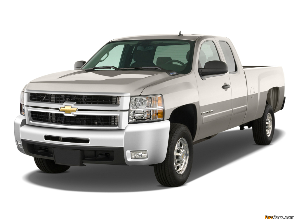 Chevrolet Silverado 2500 HD Extended Cab 2007–10 wallpapers (1024 x 768)