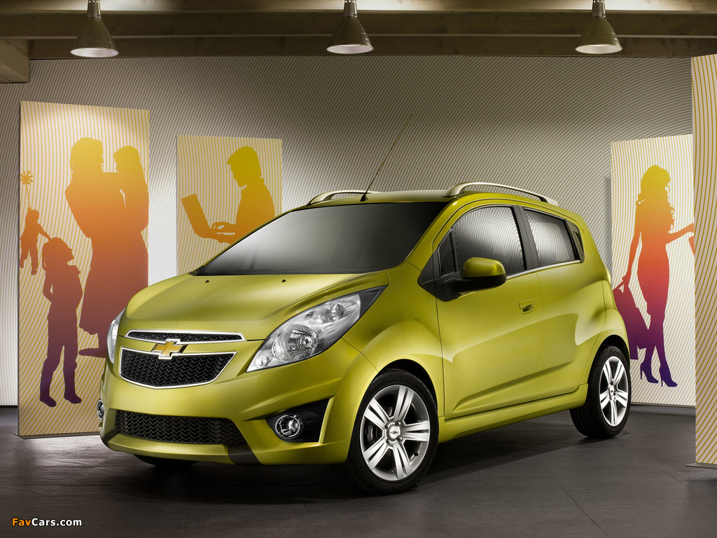 Chevrolet Spark (M300) 2010–13 wallpapers (1024 x 768)
