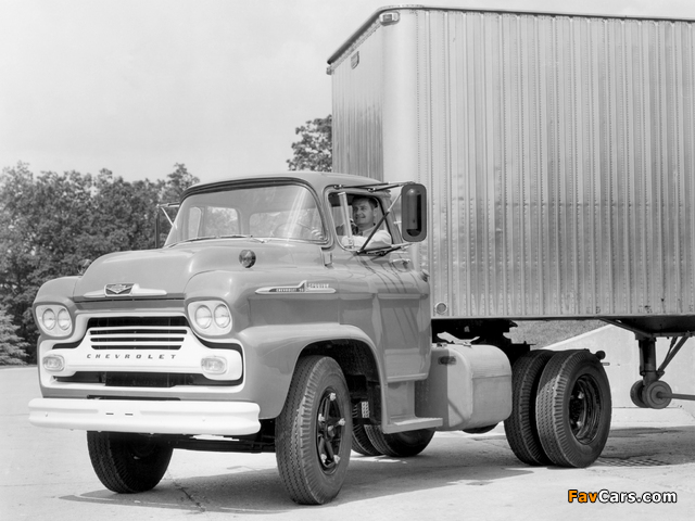 Chevrolet Spartan 90 Chassis Cab 1958 wallpapers (640 x 480)
