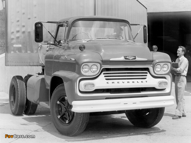Chevrolet Spartan 90 Chassis Cab 1958 wallpapers (640 x 480)