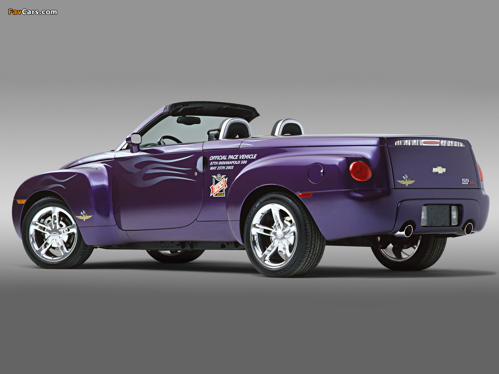 Pictures of Chevrolet SSR Indy 500 Pace Car 2003 (1024 x 768)