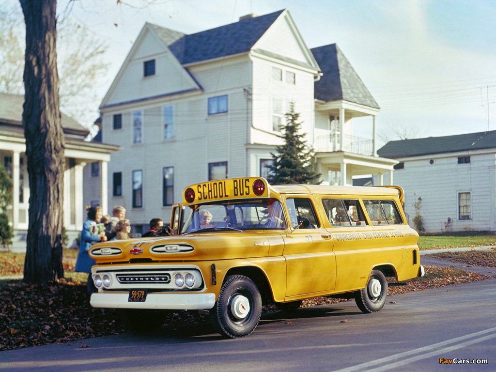 Chevrolet Suburban School Bus 1960–61 images (1024 x 768)