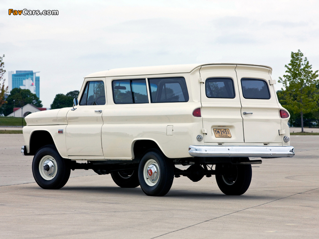 Chevrolet Suburban 4WD 1962–66 wallpapers (640 x 480)