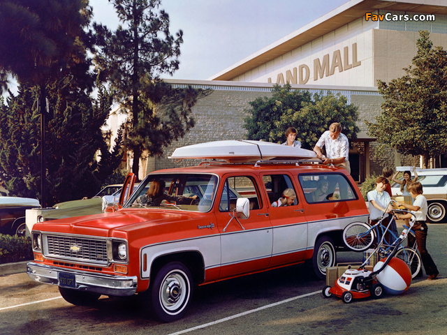 Chevrolet Suburban 1973–74 wallpapers (640 x 480)