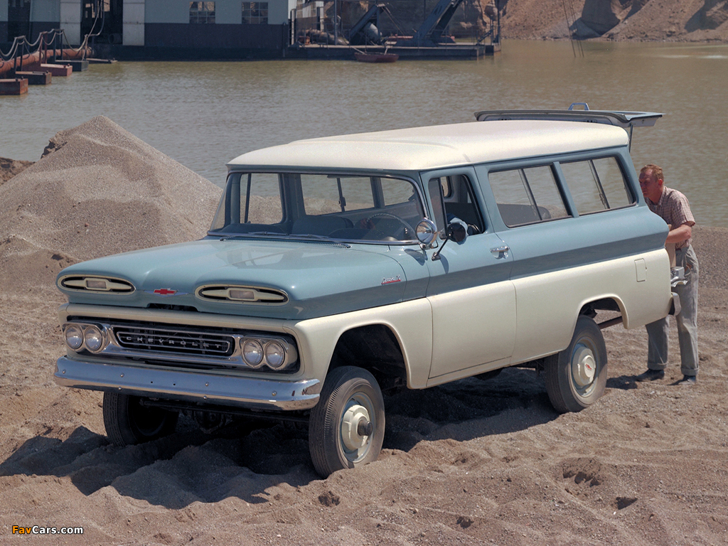 Chevrolet Apache 10 Suburban 1961 wallpapers (1024 x 768)