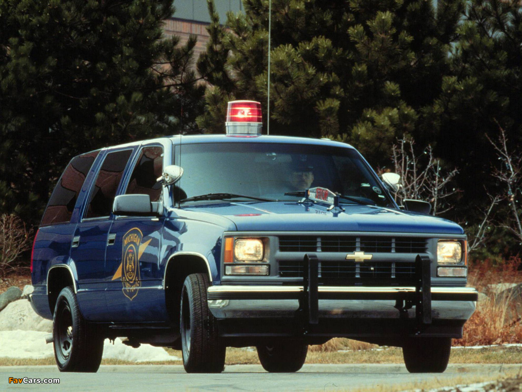 Chevrolet Tahoe Police (GMT410) 1997–98 pictures (1024 x 768)