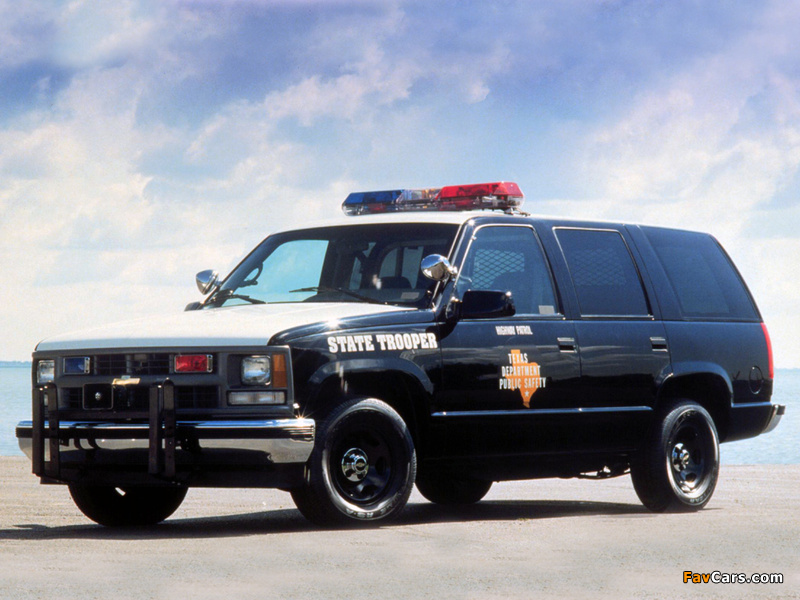 Chevrolet Tahoe Police (GMT410) 1997–98 wallpapers (800 x 600)
