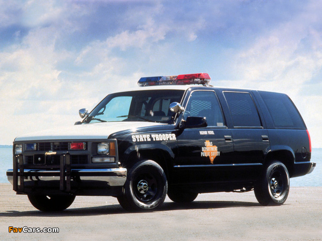 Chevrolet Tahoe Police (GMT410) 1997–98 wallpapers (640 x 480)