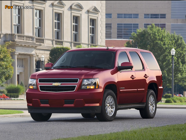 Chevrolet Tahoe Hybrid (GMT900) 2008 pictures (640 x 480)