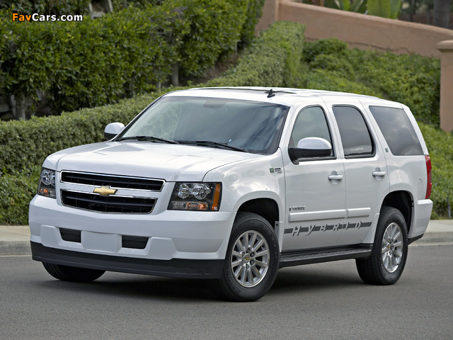 Chevrolet Tahoe Hybrid (GMT900) 2008 wallpapers (640 x 480)