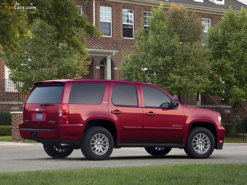 Images of Chevrolet Tahoe Hybrid (GMT900) 2008 (800 x 600)