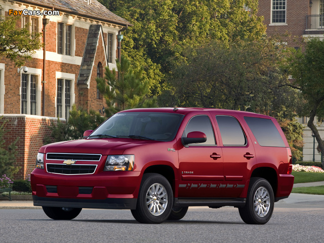 Images of Chevrolet Tahoe Hybrid (GMT900) 2008 (640 x 480)