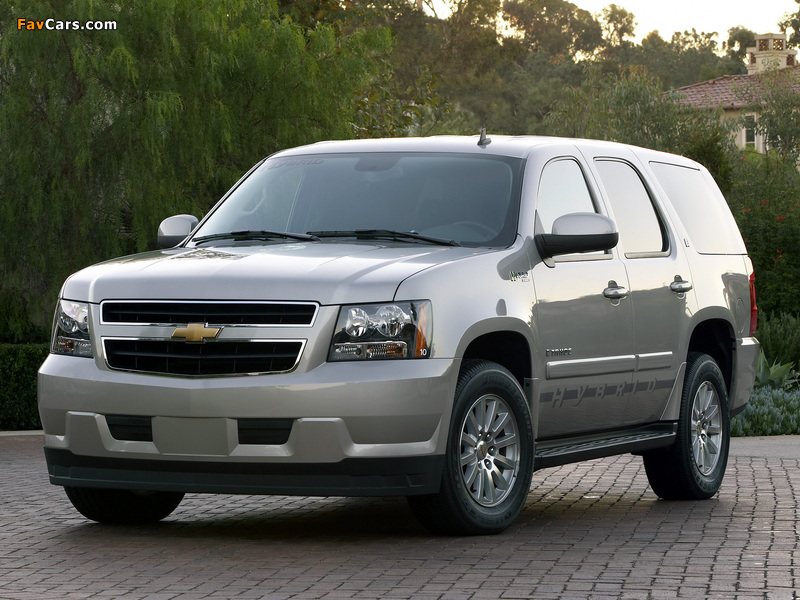 Photos of Chevrolet Tahoe Hybrid (GMT900) 2008 (800 x 600)