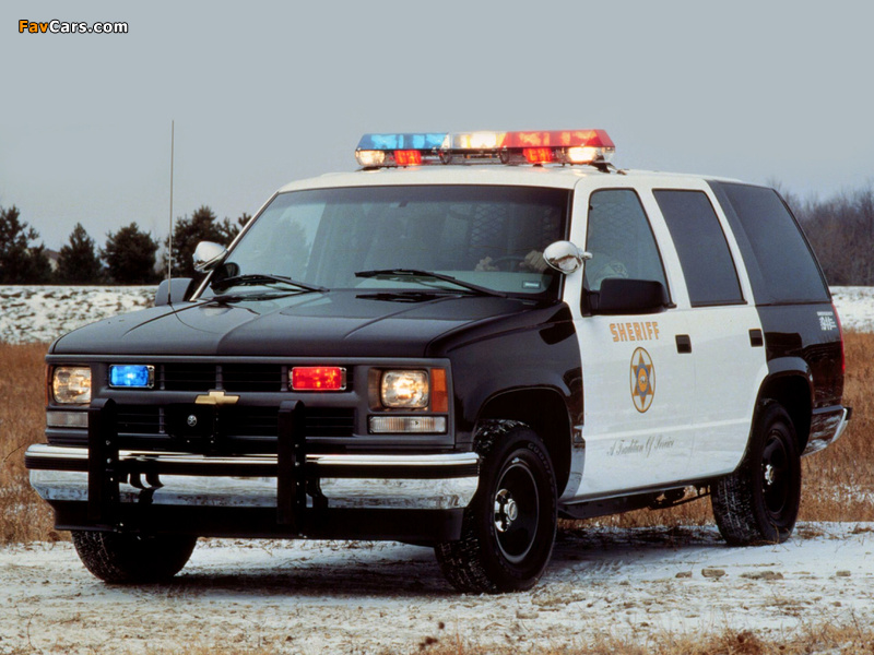 Pictures of Chevrolet Tahoe Police (GMT410) 1997–98 (800 x 600)