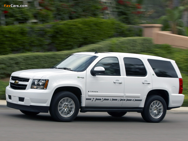 Chevrolet Tahoe Hybrid (GMT900) 2008 wallpapers (800 x 600)