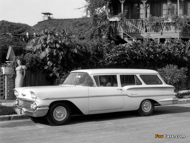 Chevrolet Yeoman 2-door Station Wagon 1958 pictures (640 x 480)