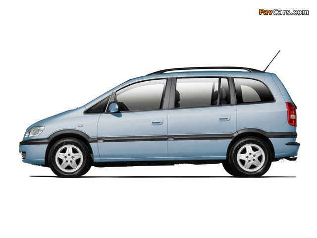 Chevrolet Zafira (A) 2001–02 images (640 x 480)