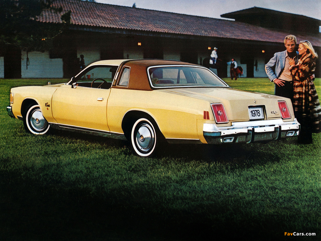 Chrysler Cordoba 1978–79 pictures (1024 x 768)