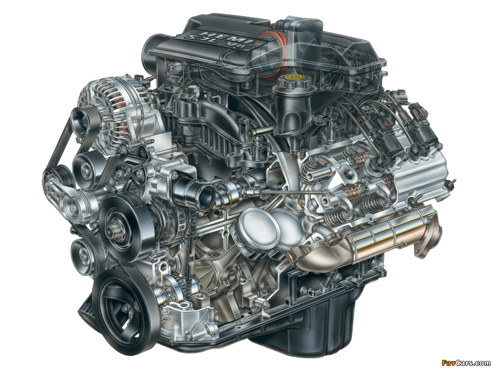 Images of Engines  Chrysler 5.7 L Hemi V8 (1024 x 768)