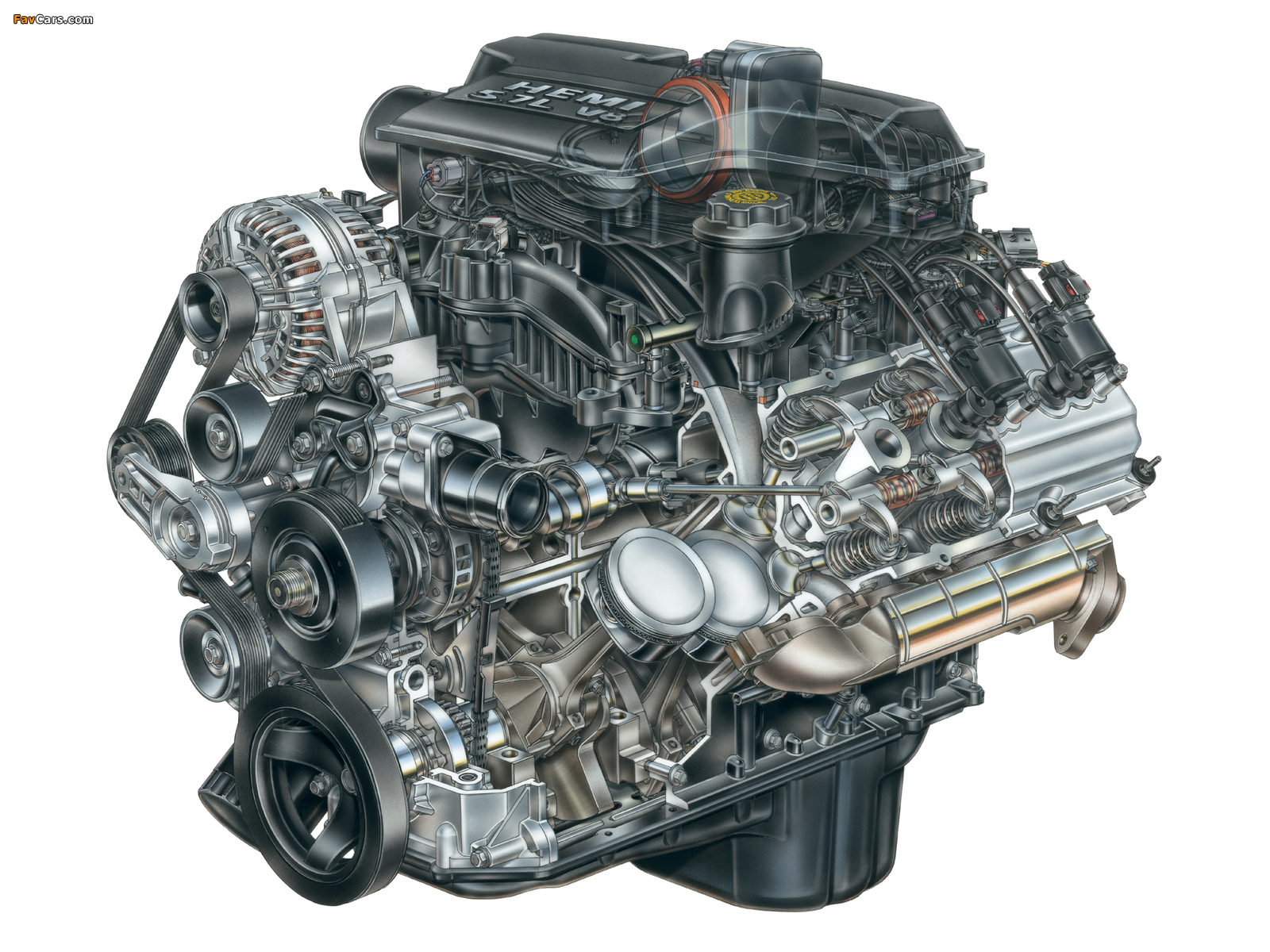 Images of Engines  Chrysler 5.7 L Hemi V8 (1600 x 1200)