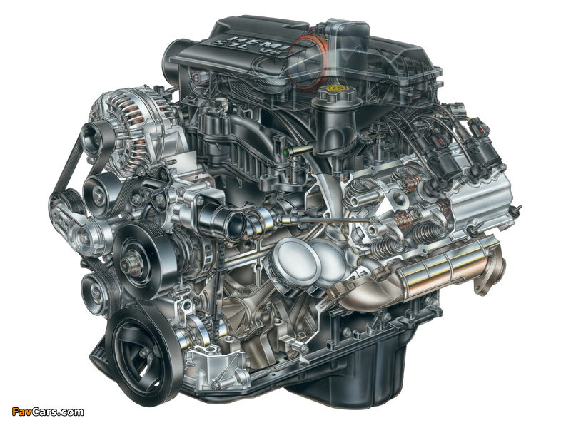 Images of Engines  Chrysler 5.7 L Hemi V8 (800 x 600)