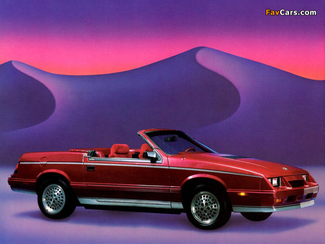 Chrysler Laser Convertible 1984–86 wallpapers (640 x 480)