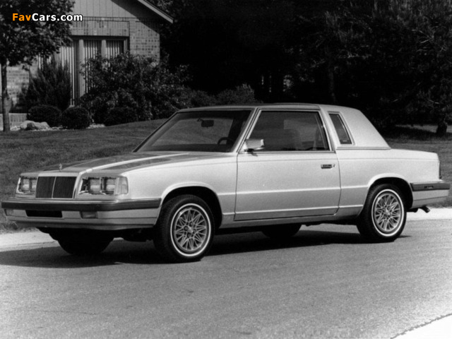Chrysler LeBaron Coupe 1986 photos (640 x 480)
