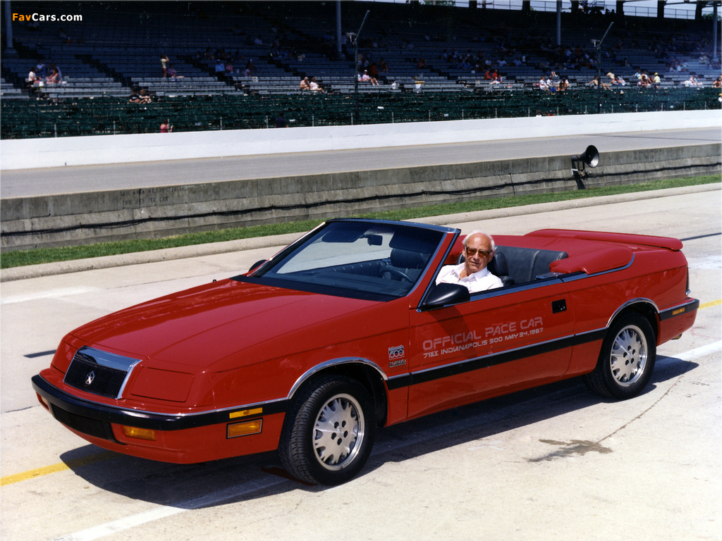 Chrysler LeBaron Convertible Indy 500 Pace Car 1987 images (1024 x 768)