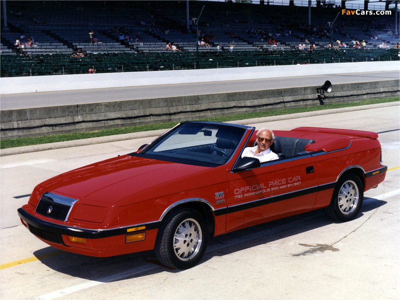 Chrysler LeBaron Convertible Indy 500 Pace Car 1987 images (800 x 600)