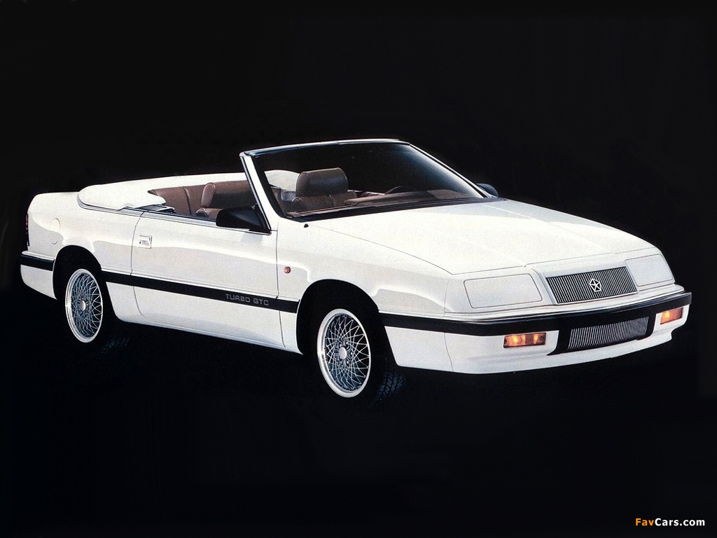 Chrysler LeBaron Convertible 1987–92 photos (1024 x 768)