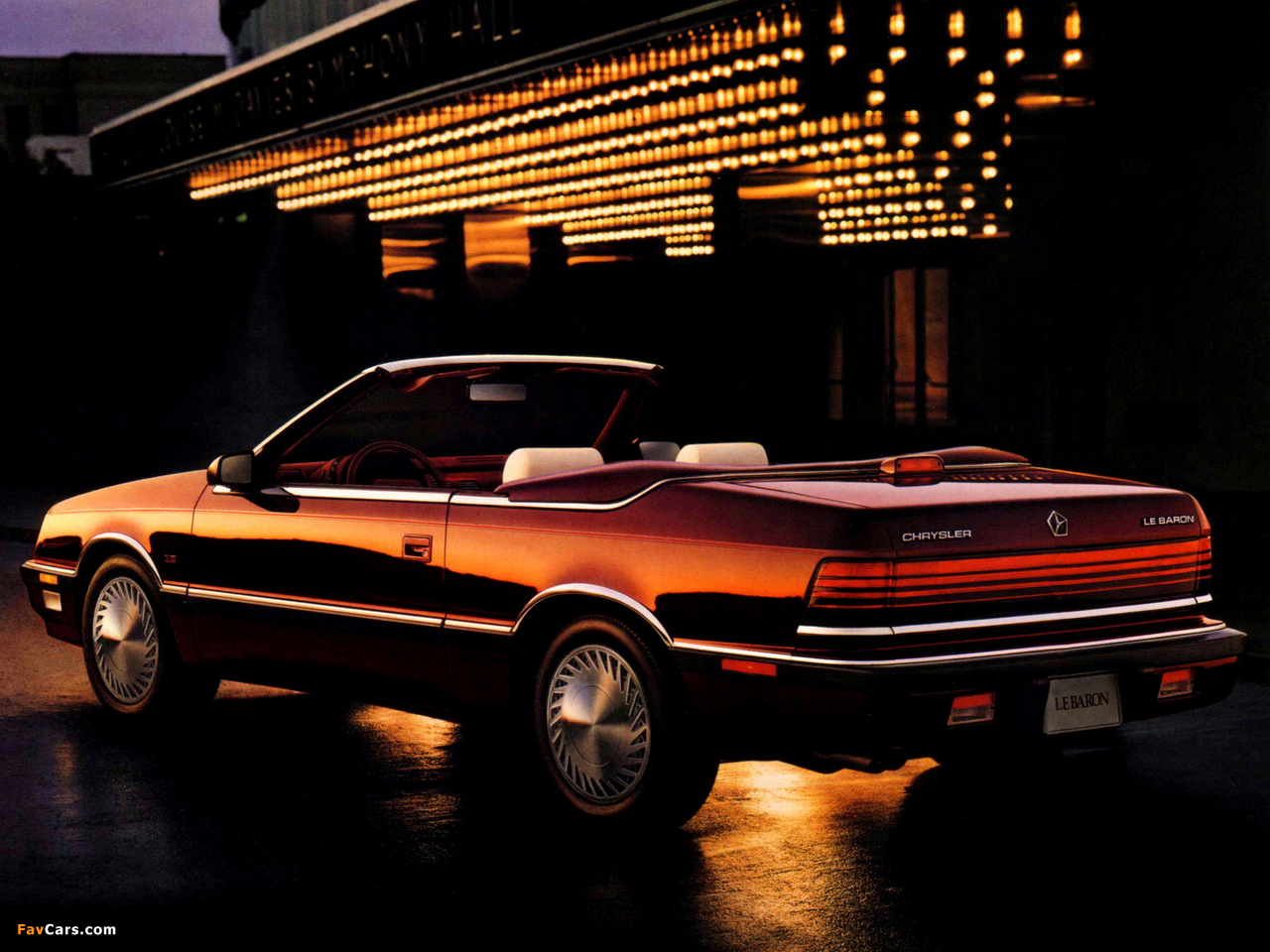 Chrysler LeBaron Premium Convertible 1987–92 photos (1280 x 960)