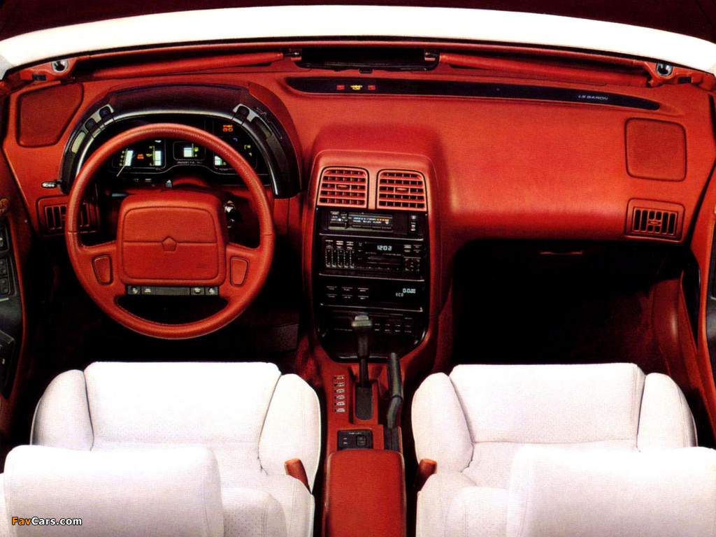 Chrysler LeBaron Premium Convertible 1987–92 pictures (1024 x 768)